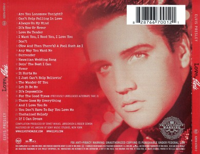 Love, Elvis - BMG 82877 67001-2 - EU 2005